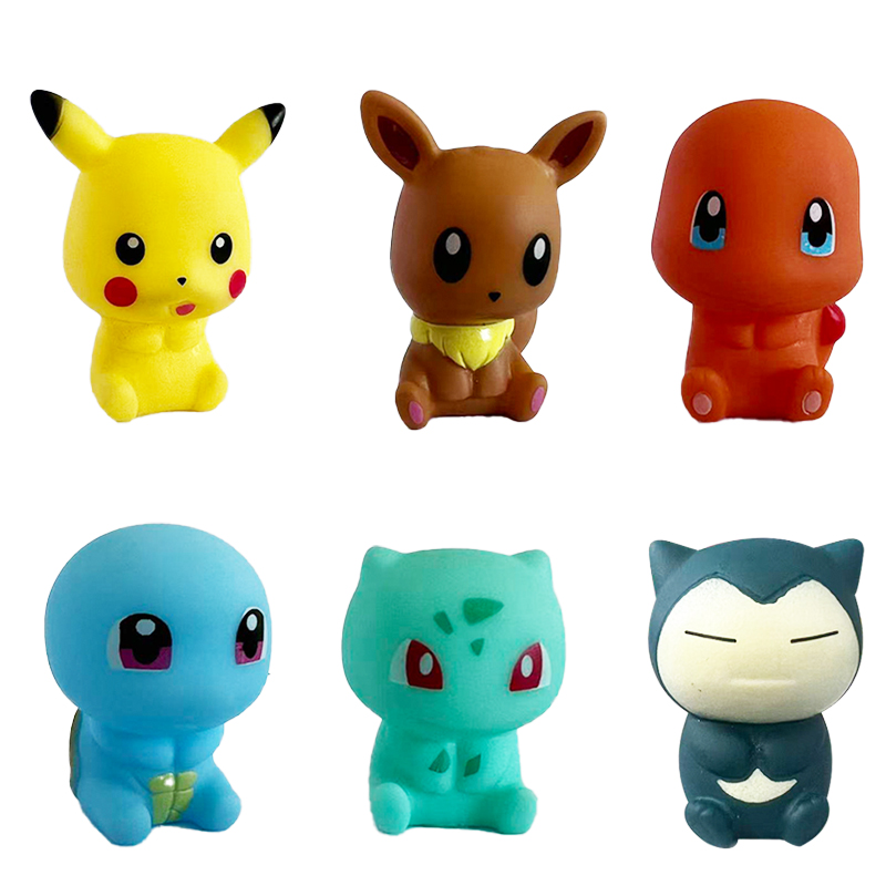 Baby Products Gift Set - 6 adet Pokemon banyo oyuncakları Pikachu