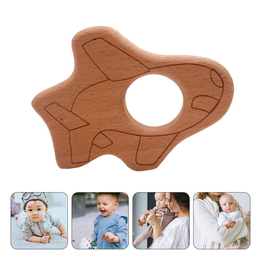 Baby Products Natural - 2 Adet Bebek Diş Kaşıyıcısı Uçak