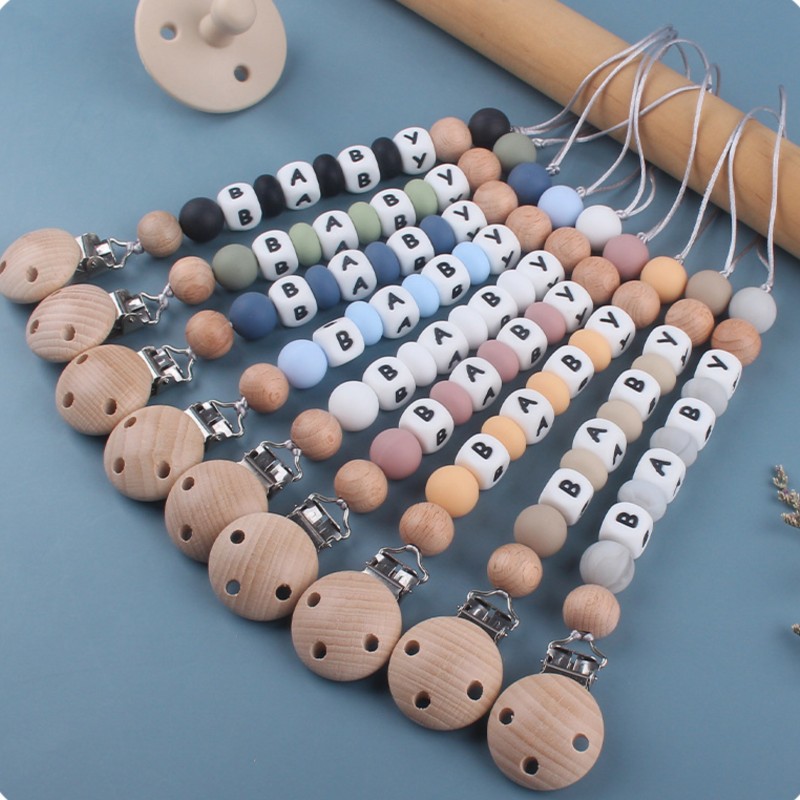 Baby Products To Gift - Emzik Zinciri İçin Kişiselleştirilebilir İsimli Silikon